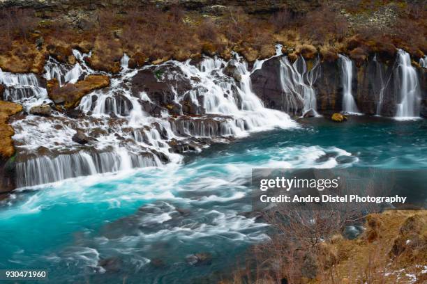 iceland landscape and nature - iceland - wasserfall stock pictures, royalty-free photos & images