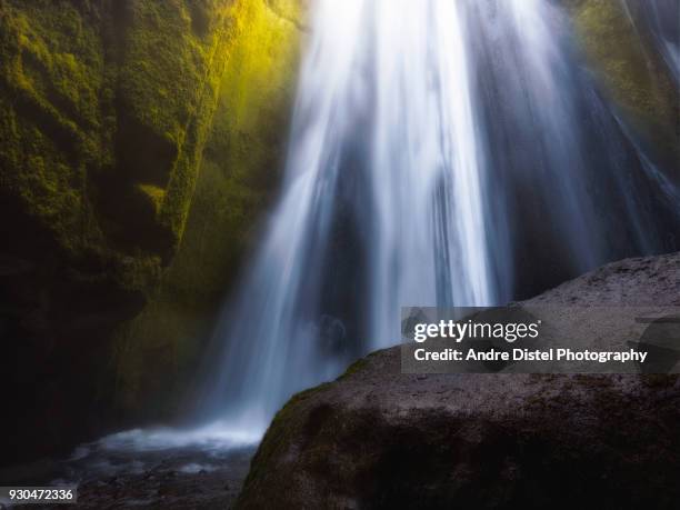 iceland landscape and nature - iceland - wasserfall stock pictures, royalty-free photos & images