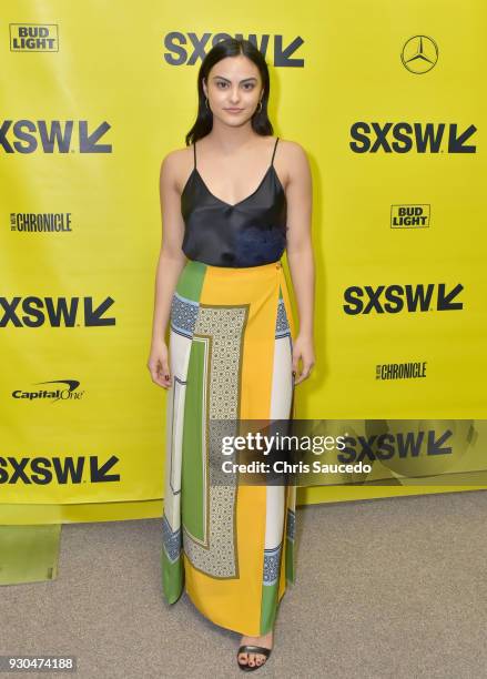 Actor Camila Mendes attends the premiere of "First Light" during SXSW at Alamo Lamar on March 10, 2018 in Austin, Texas.