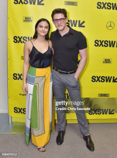 Actors Camila Mendes and Casey Cott attend the premiere of "First Light" during SXSW at Alamo Lamar on March 10, 2018 in Austin, Texas.