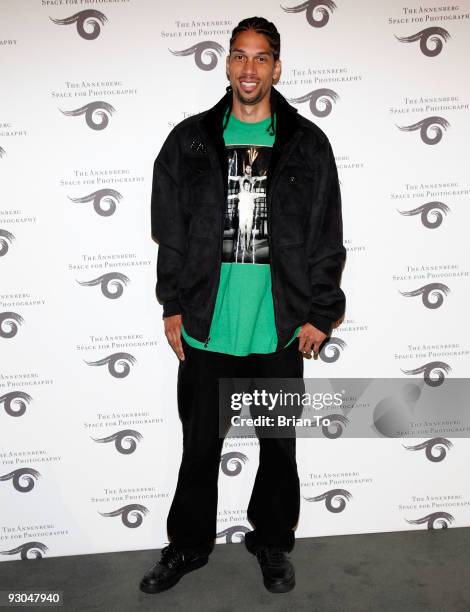 Kareem Abdul-Jabbar Jr. Attends "Sport: Iooss and Leifer" Exhibit Opening at The Annenberg Space For Photography on November 13, 2009 in Century...