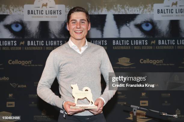 Winner Timothy Boldt during the 'Baltic Lights' charity event on March 10, 2018 in Heringsdorf, Germany. The annual event hosted by German actor Till...