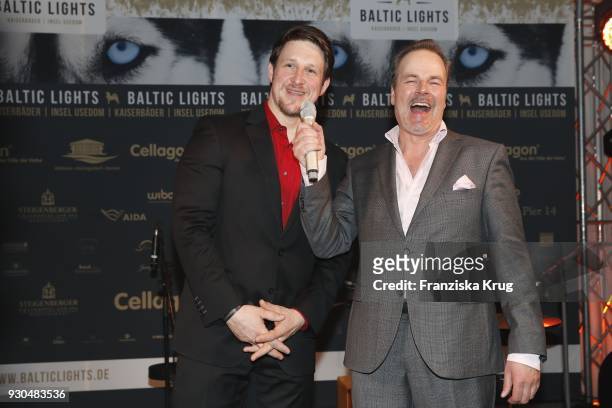Matthias Steiner and Till Demtroeder during the 'Baltic Lights' charity event on March 10, 2018 in Heringsdorf, Germany. The annual event hosted by...