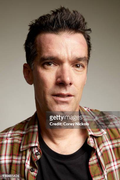 Cyclist David Millar of the film "Time Trial" poses for a portrait in the Getty Images Portrait Studio Powered by Pizza Hut at the 2018 SXSW Film...