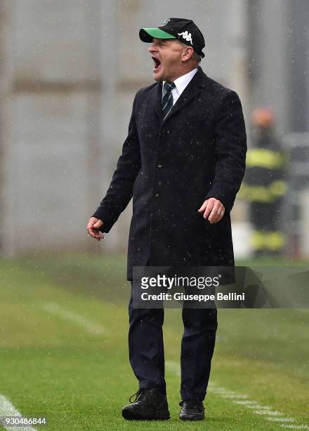 Giuseppe Iachini head coach of US Sassuolo during the serie A match between US Sassuolo and Spal at Mapei Stadium - Citta' del Tricolore on March 11,...