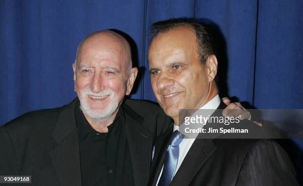 Dominic Chianese and Joe Torre attend the 7th annual Safe at Home gala at Pier Sixty at Chelsea Piers on November 13, 2009 in New York City.