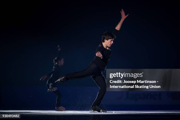 Daria Pavliuchenko and Denis Khodykin of Russia perform in the Gala Exhibition during the World Junior Figure Skating Championships at Arena Armeec...