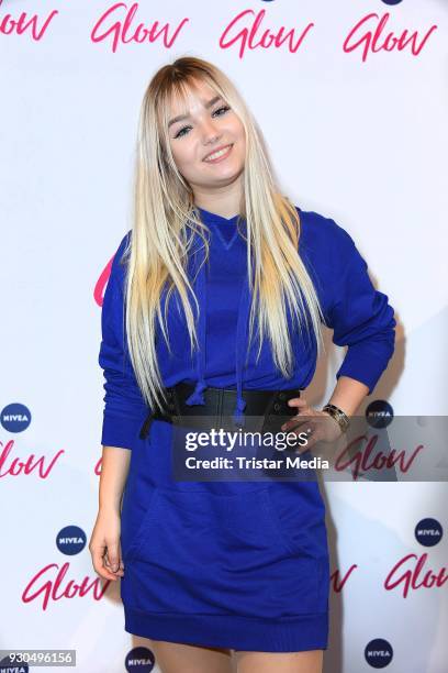 Julia Beautx during the 'GLOW - The Beauty Convention' at Westfalenhalle on March 11, 2018 in Dortmund, Germany.