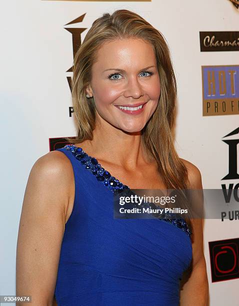 Actress Josie Davis Arrives at Peter Phan's Fashion Line Launch Party at Social Hollywood on November 13, 2009 in Hollywood, California.