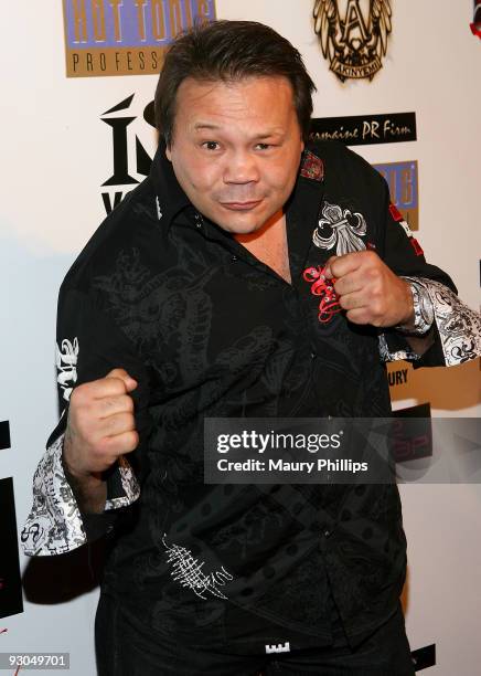 Comedian Joey Medina arrives at Peter Phan's Fashion Line Launch Party at Social Hollywood on November 13, 2009 in Hollywood, California.