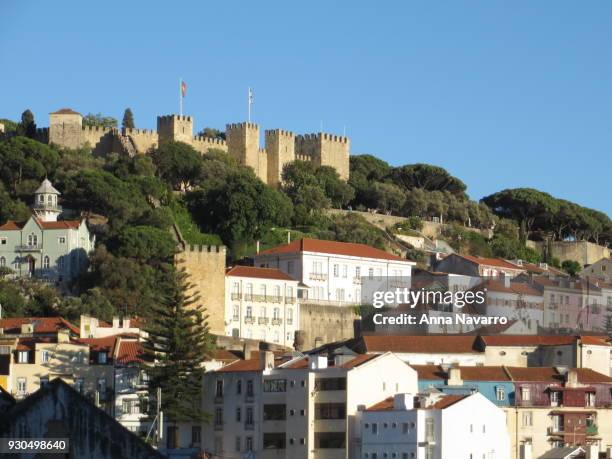 castelo de sao jorge, lisbon, portugal - jorge navarro - fotografias e filmes do acervo