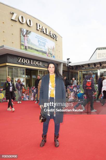 Minu Barati-Fischer during the 'Peter Hase' premiere at Zoo Palast on March 11, 2018 in Berlin, Germany.