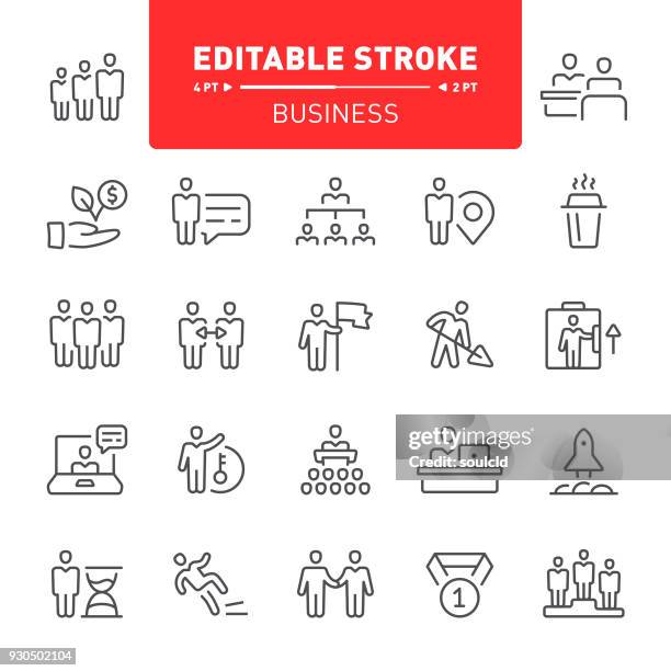 business icons - crowdfunding platforms stock illustrations