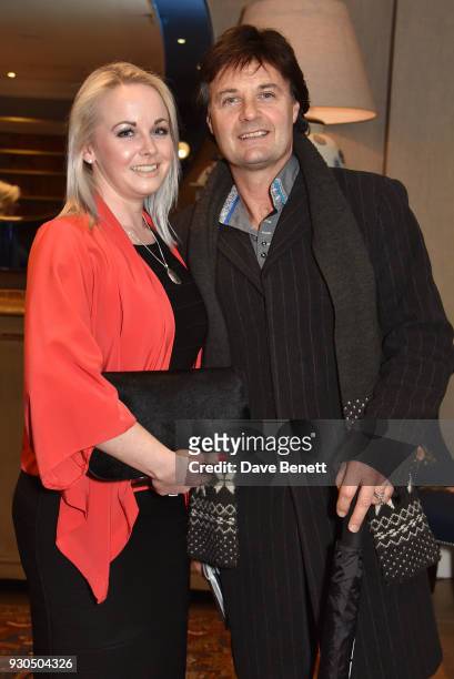 Emma Holoway and Mike Holoway attend the press matinee after party for "Brief Encounter" at The Haymarket Hotel on March 11, 2018 in London, England.