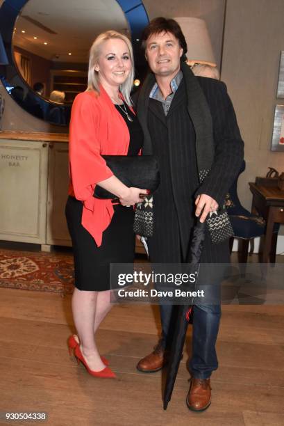 Emma Holoway and Mike Holoway attend the press matinee after party for "Brief Encounter" at The Haymarket Hotel on March 11, 2018 in London, England.