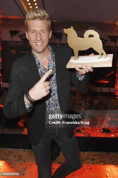 Winner Maximilian Arland during the 'Baltic Lights' charity event on March 10, 2018 in Heringsdorf, Germany. The annual event hosted by German actor...