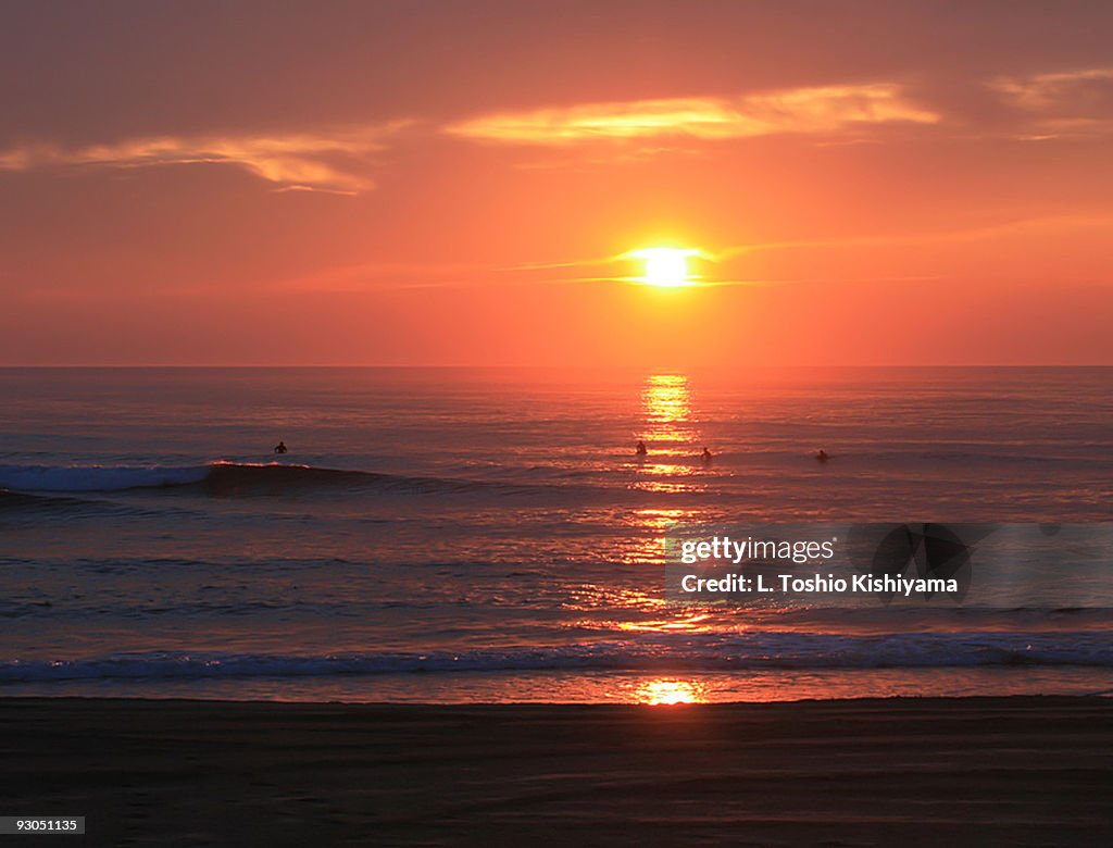 Sunrise Surfing