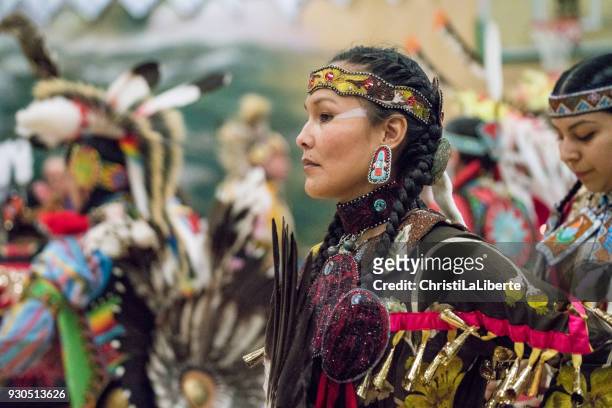 pow wow showcasing youth & talent - canada stock pictures, royalty-free photos & images