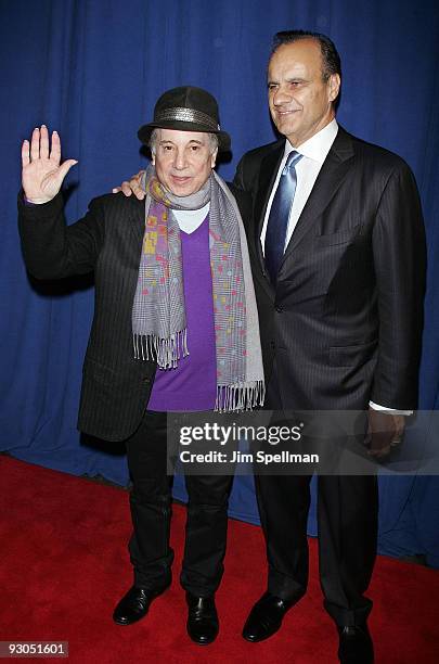 Paul Simon and Joe Torre attend the 7th annual Safe at Home gala at Pier Sixty at Chelsea Piers on November 13, 2009 in New York City.