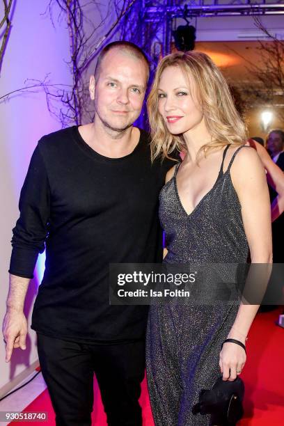 German actress Birte Glang and her partner Andre Tegeler alias DJ Moguai during the 'Baltic Lights' charity event on March 10, 2018 in Heringsdorf,...