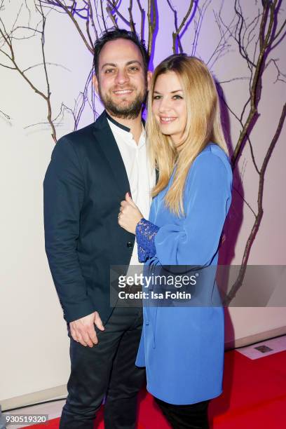 German actress Susan Sideropoulos and her husband Jakob Shtizberg during the 'Baltic Lights' charity event on March 10, 2018 in Heringsdorf, Germany....