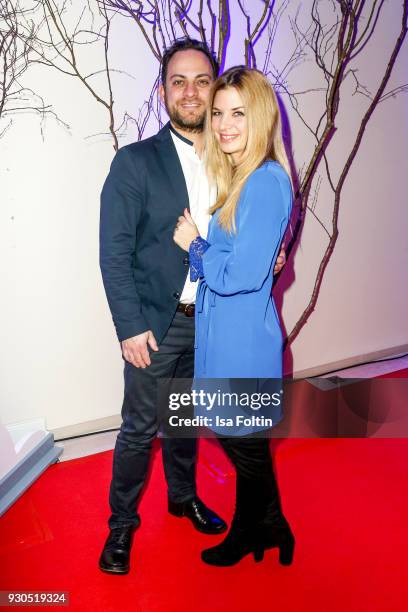 German actress Susan Sideropoulos and her husband Jakob Shtizberg during the 'Baltic Lights' charity event on March 10, 2018 in Heringsdorf, Germany....