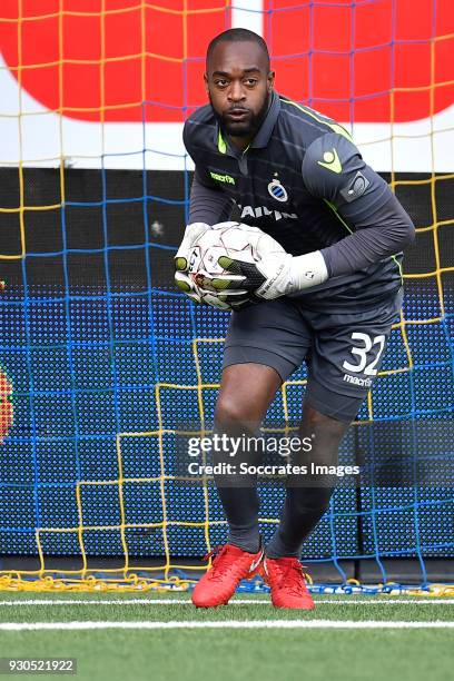 Kenneth Vermeer of Club Brugge during the Belgium Pro League match between Sint Truiden v Club Brugge at the Stayen on March 11, 2018 in Sint Truiden...