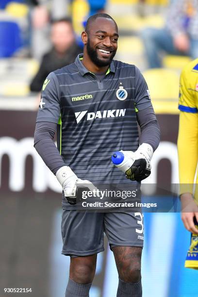 Kenneth Vermeer of Club Brugge during the Belgium Pro League match between Sint Truiden v Club Brugge at the Stayen on March 11, 2018 in Sint Truiden...