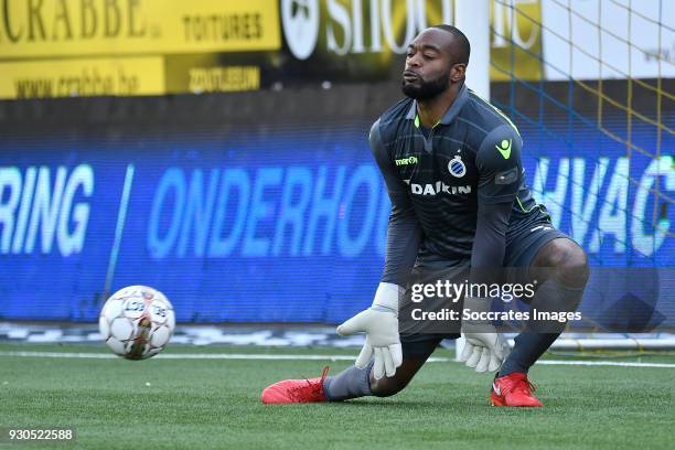 Kenneth Vermeer of Club Brugge during the Belgium Pro League match between Sint Truiden v Club Brugge at the Stayen on March 11, 2018 in Sint Truiden...