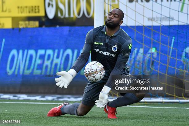 Kenneth Vermeer of Club Brugge during the Belgium Pro League match between Sint Truiden v Club Brugge at the Stayen on March 11, 2018 in Sint Truiden...