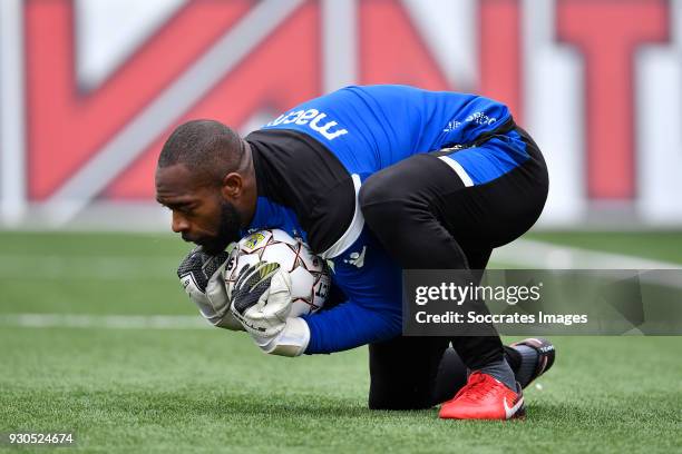 Kenneth Vermeer of Club Brugge during the Belgium Pro League match between Sint Truiden v Club Brugge at the Stayen on March 11, 2018 in Sint Truiden...