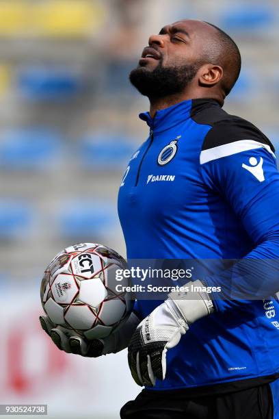 Kenneth Vermeer of Club Brugge during the Belgium Pro League match between Sint Truiden v Club Brugge at the Stayen on March 11, 2018 in Sint Truiden...