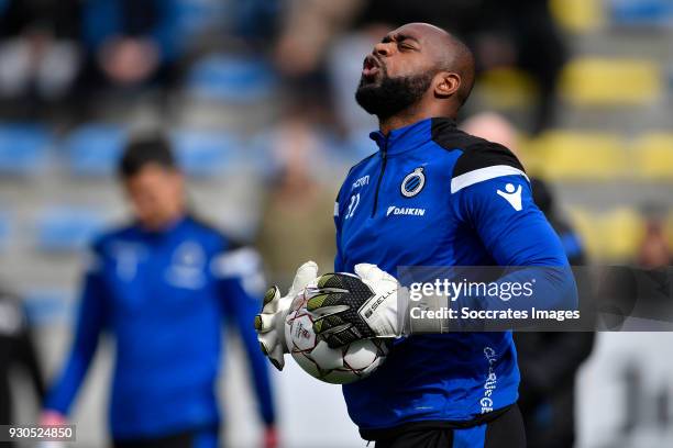 Kenneth Vermeer of Club Brugge during the Belgium Pro League match between Sint Truiden v Club Brugge at the Stayen on March 11, 2018 in Sint Truiden...