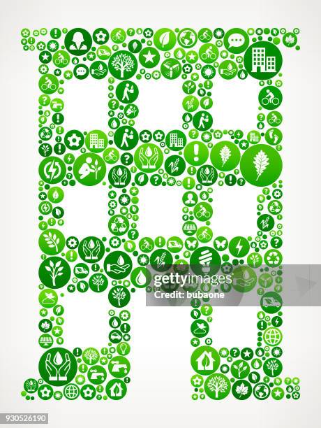 building nature and environmental conservation icon pattern - solar panel construction stock illustrations