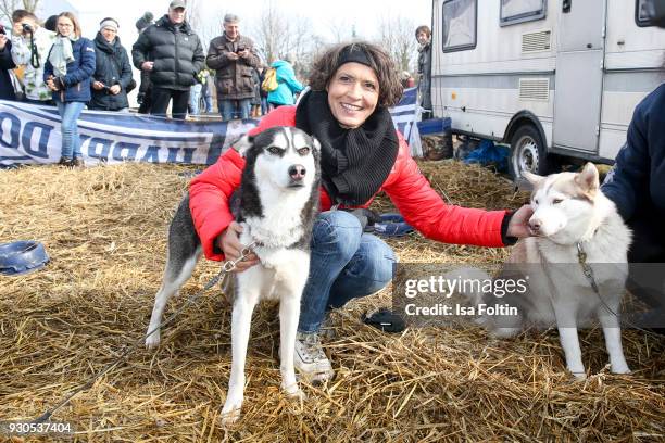 German actress Ulrike Folkerts during the 'Baltic Lights' charity event on March 10, 2018 in Heringsdorf, Germany. The annual event hosted by German...