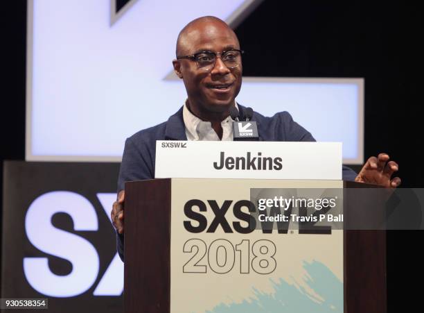 Filmmaker Barry Jenkins speaks onstage at the Film Keynote during SXSW at Austin Convention Center on March 11, 2018 in Austin, Texas.