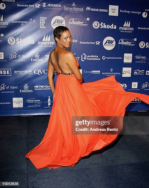 Actress Milka Loff Fernandes attends the Unesco Charity Gala 2009 at the Maritim Hotel on November 14, 2009 in Dusseldorf, Germany.