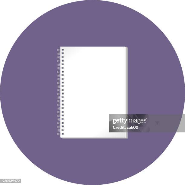 notebook - school exercise book stock illustrations