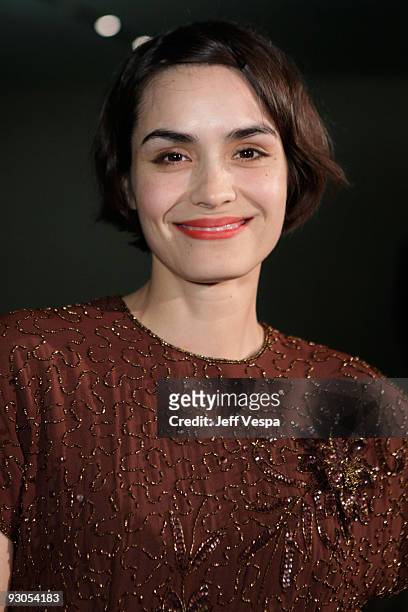 Actress Shannyn Sossamon attends the Prada book launch cocktail held at Prada on Rodeo Drive on November 13, 2009 in Beverly Hills, California.