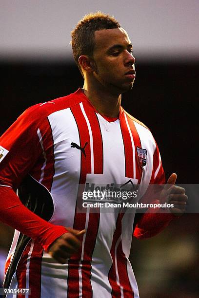 John Bostock of Brentford runs to take a corner during the Coca-Cola League One match between Brentford and Millwall at Griffin Park on November 14,...