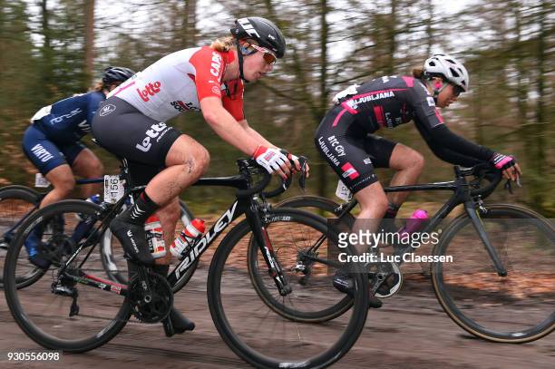 Marjolein van 't Geloof of the Netherlands / 12th Ronde van Drenthe 2018 a 157,2km race from Emmen to Hoogeveen on March 11, 2018 in Hoogeveen,...