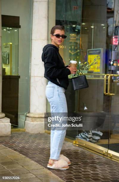 Sofia Richie is spotted in West Hollywood on March 10, 2018 in West Hollywood, California.