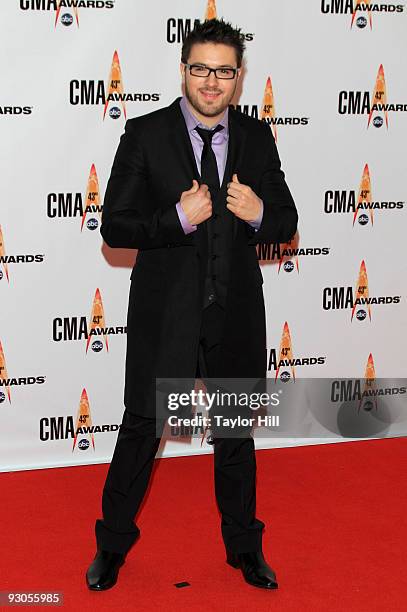 Singer Danny Gokey attends the 43rd Annual CMA Awards at the Sommet Center on November 11, 2009 in Nashville, Tennessee.