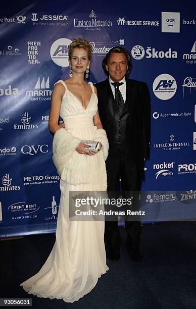 Designer Otto Kern and wife Naomi-Valeska Kern attends the Unesco Charity Gala 2009 at the Maritim Hotel on November 14, 2009 in Dusseldorf, Germany.