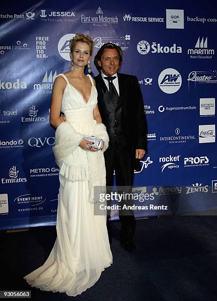 Designer Otto Kern and wife Naomi-Valeska Kern attends the Unesco Charity Gala 2009 at the Maritim Hotel on November 14, 2009 in Dusseldorf, Germany.