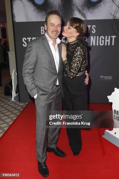 Till Demtroeder and his girlfriend Stefanie Millat during the 'Baltic Lights' charity event on March 10, 2018 in Heringsdorf, Germany. The annual...