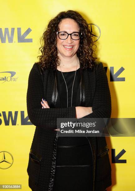 American futurist and author Amy Webb attends the 2018 Emerging Tech Trends Report during SXSW at Austin Convention Center on March 11, 2018 in...