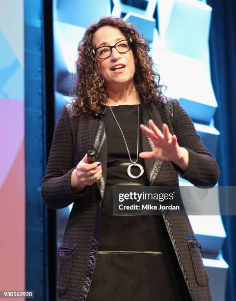 American futurist and author Amy Webb attends the 2018 Emerging Tech Trends Report during SXSW at Austin Convention Center on March 11, 2018 in...