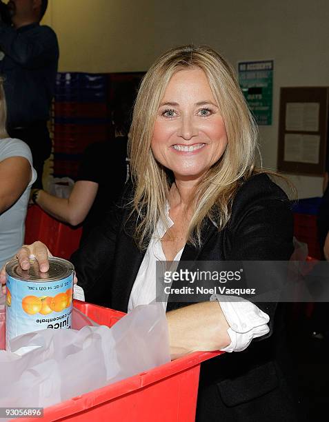 Maureen McCormick attends the Season For Sharing Kick-Off at the Los Angeles Regional Foodbank on November 14, 2009 in Los Angeles, California.