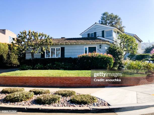 private house in la jolla, california, usa - san diego homes stock pictures, royalty-free photos & images